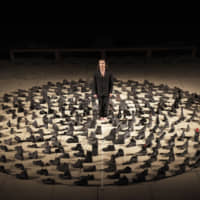 Give them the boot: Theodoros Terzopoulos\' production of \"The Trojan Women\" features actors from Syria, Greece, Cyprus, Israel, and Bosnia and Herzegovina. | JOHANNA WEBER
