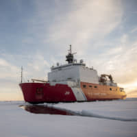 The USCGC Healy, seen here Oct. 3 in the Arctic, is one of two ice breakers in U.S. service. | U.S. COAST GUARD PACIFIC AREA