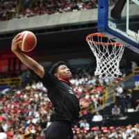 Japan forward Rui Hachimura, a Washington Wizards rookie, is set to make his FIBA World Cup debut on Sunday in China. | AFP-JIJI