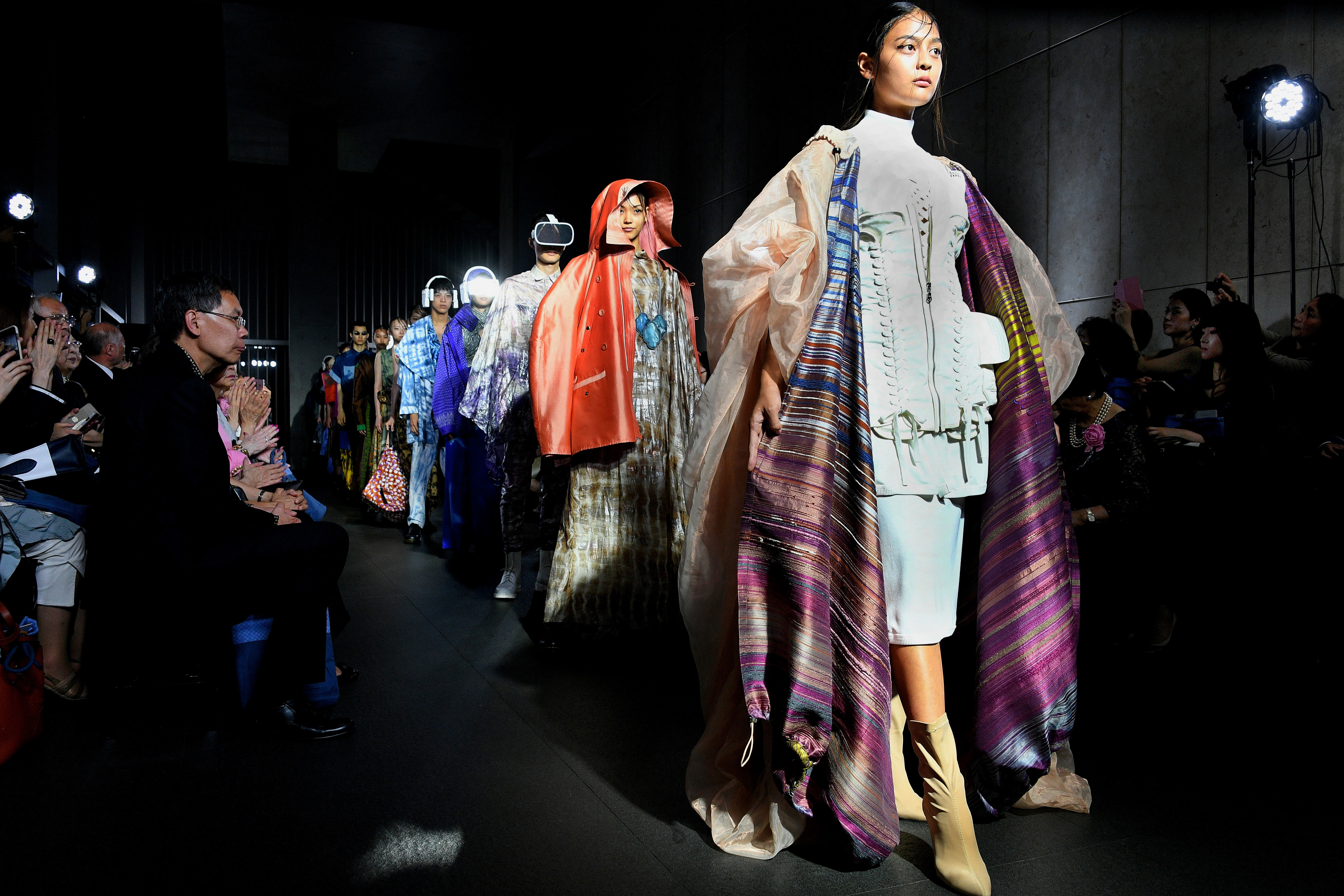 Models walk down the runway during a contemporary Thai fashion show. | YOSHIAKI MIURA
