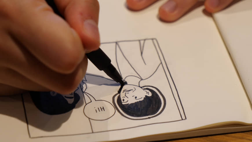 A hobby with appeal: Though Christine Mari Inzer isn't planning to make illustrating a career, she has managed to inspire many people with her drawings online. | CHISATO TANAKA