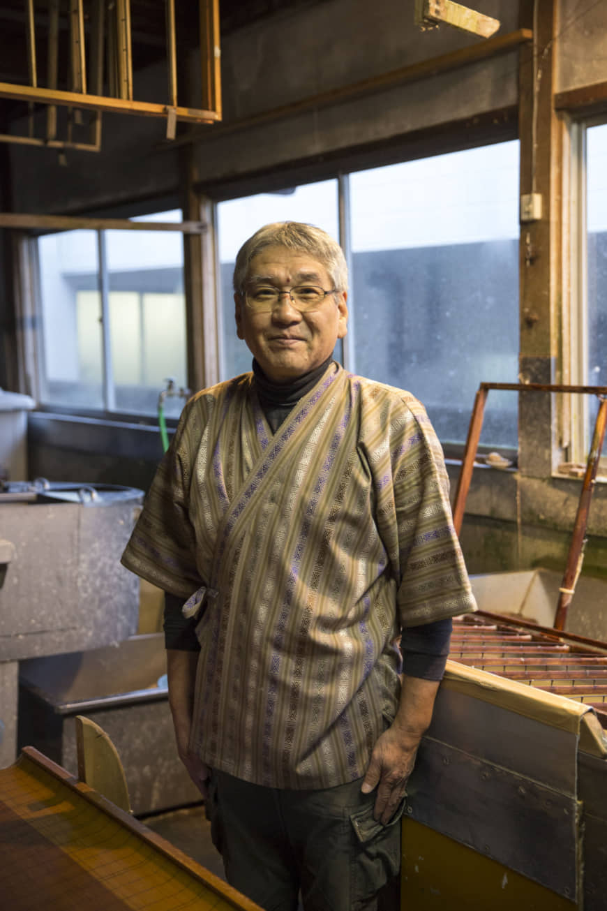 An ongoing legacy: In 1974, Akira Kubota began producing handmade Japanese paper using techniques taught to him by his father, Yasuichi. Akira wants his paper to reflect the nature of the Iwami countryside. Having inherited the skills of his ancestors, he keeps his focus on training the next generation of craftspeople who will carry on the Sekishu traditions. | MASASHI KUMA
