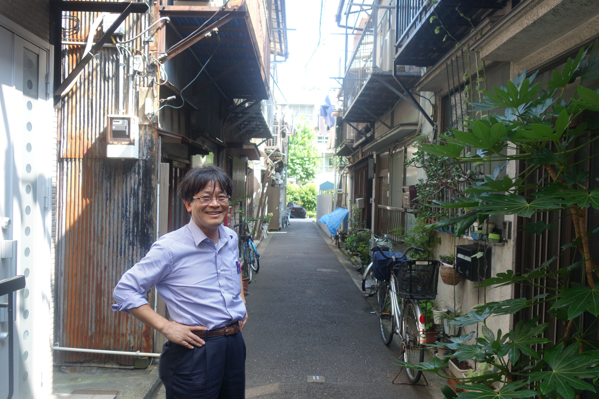 Kazuki Kosaka says many residents only learned of a construction project in the area during a meeting with developers in May 2017. | ALEX MARTIN