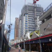 Days gone by: Tsukishima, a neighborhood on a reclaimed island in Tokyo\'s Chuo Ward, is among many districts being gentrified by giant condominium projects popping up in the most populous city in the world. | ALEX MARTIN