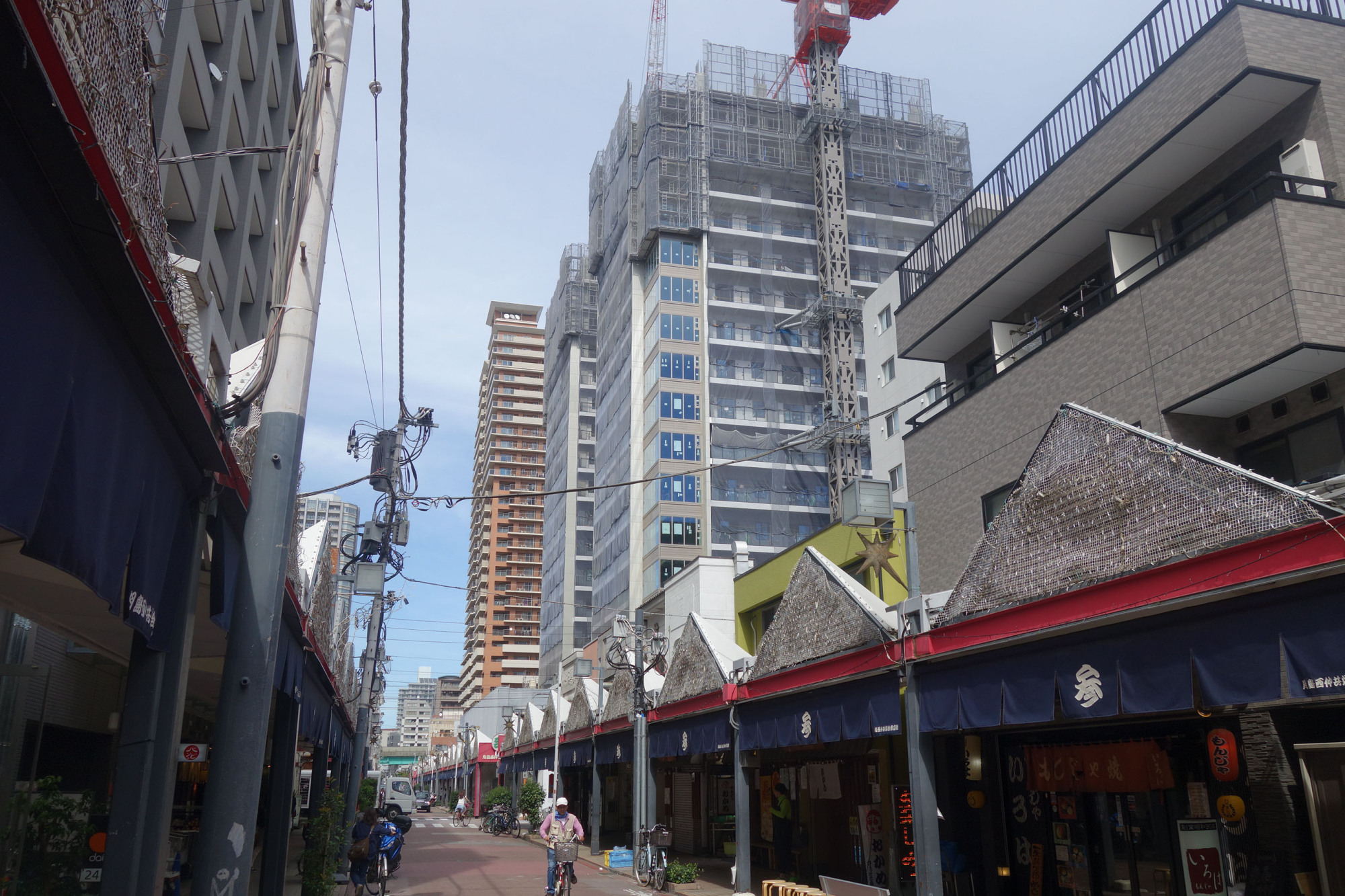 Days gone by: Tsukishima, a neighborhood on a reclaimed island in Tokyo's Chuo Ward, is among many districts being gentrified by giant condominium projects popping up in the most populous city in the world. | ALEX MARTIN