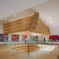 The Odunpazari Modern Museum\'s atrium forms the core of Kengo Kuma &amp; Associates\' design. | © NAARO