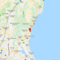 The epicenter of the earthquake that occurred on Sept. 30 at 1:02 a.m. is located in Ibaraki Prefecture. | GOOGLE MAPS