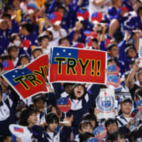 Japan\'s soccer media has been charmed by the festival atmosphere at World Cup venues, including Kumagaya Rugby Stadium during Tuesday\'s Samoa-Russia clash. | REUTERS