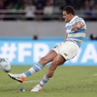 Argentina\'s Emiliano Boffelli misses a penalty in Saturday\'s match. | REUTERS