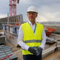 Interxion managing director Fabrice Coquio is seen at the construction site of the Interxion MRS3 data center installed in an old German submarine base built during the Second World War in Marseille, France, Tuesday. | REUTERS