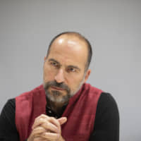Dara Khosrowshahi, chief executive officer of Uber Technologies Inc., listens during an interview in Bangalore, India, on Wednesday. | BLOOMBERG