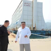 North Korean leader Kim Jong Un inspects the Mount Kumgang tourist resort in North Korea in this undated picture released by North Korea\'s Central News Agency (KCNA) on Wednesday. | KCNA / VIA REUTERS