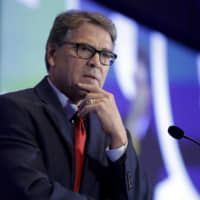 Energy Secretary Rick Perry speaks at the California GOP fall convention in Indian Wells, California, in September. | AP