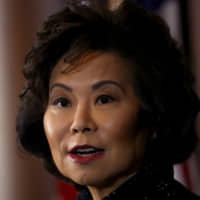U.S. Transportation Secretary Elaine Chao speaks to reporters in Washington on Sept. 19. | GETTY IMAGES / VIA KYODO