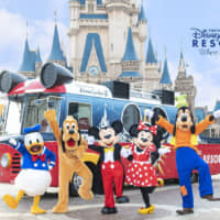 This handout photo, provided by Tokyo Disneyland operator Oriental Land Co., shows an image of a parade in the Tokyo Resort in Chiba Prefecture. | ORIENTAL LAND CO. /VIA KYODO
