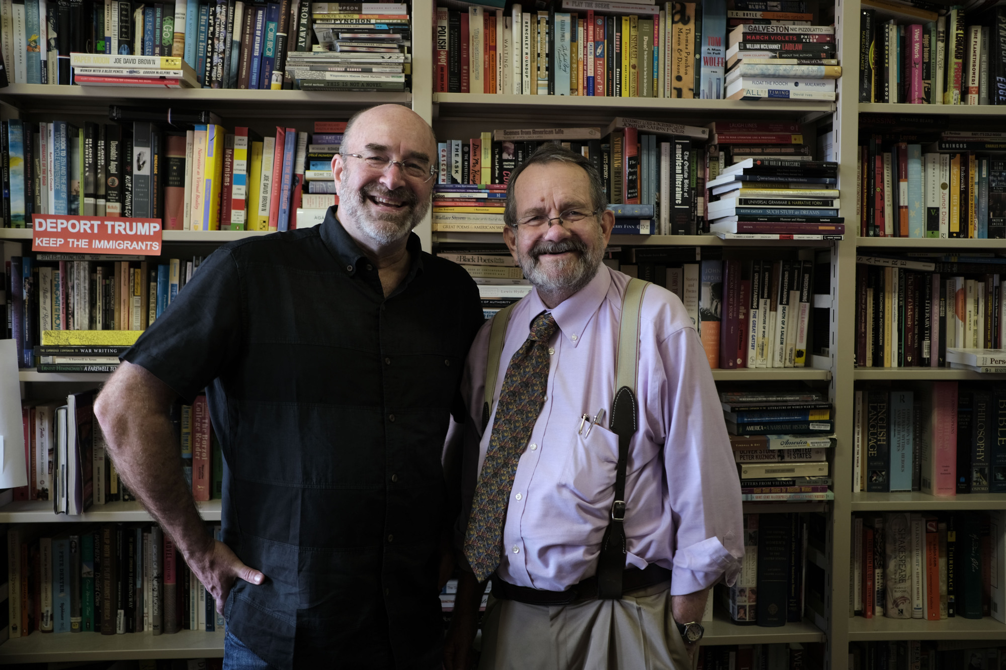 Tricks of the trade: Michael Pronko (left) and John Gribble will welcome writers of all types to the Japan Writers Conference at Meiji Gakuin University on Oct. 12 and 13. Both men stress the relaxed atmosphere of the event, lauding it as a place to share, connect and learn. | JESSE CHASE-LUBITZ