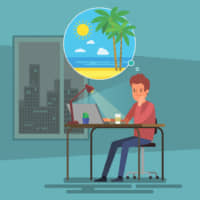 Hoping for a holiday: When you\'re pondering a vacation, using the \"-tai to omotte-iru\" structure will hopefully help you put the hint out to your boss. | GETTY IMAGES