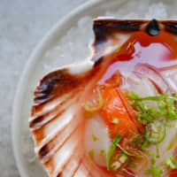 Keeping it fresh: A  seafood dish served as part of a menu degustation at Dersou in Paris. | COURTESY OF TAKU SEKINE