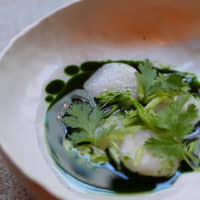 At Dersou, Taku Sekine only serves a menu degustation &#8212; a series of dishes he improvises each day. | COURTESY OF TAKU SEKINE