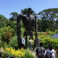 A statue of a character from \"Castle in the Sky\" at the Ghibli Museum in Tokyo. | RICARDO PIRAS