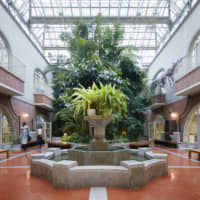 The Kurashiki Central Hospital Atrium between Phase II &amp; III | &#169; FORWARD STROKE INC.