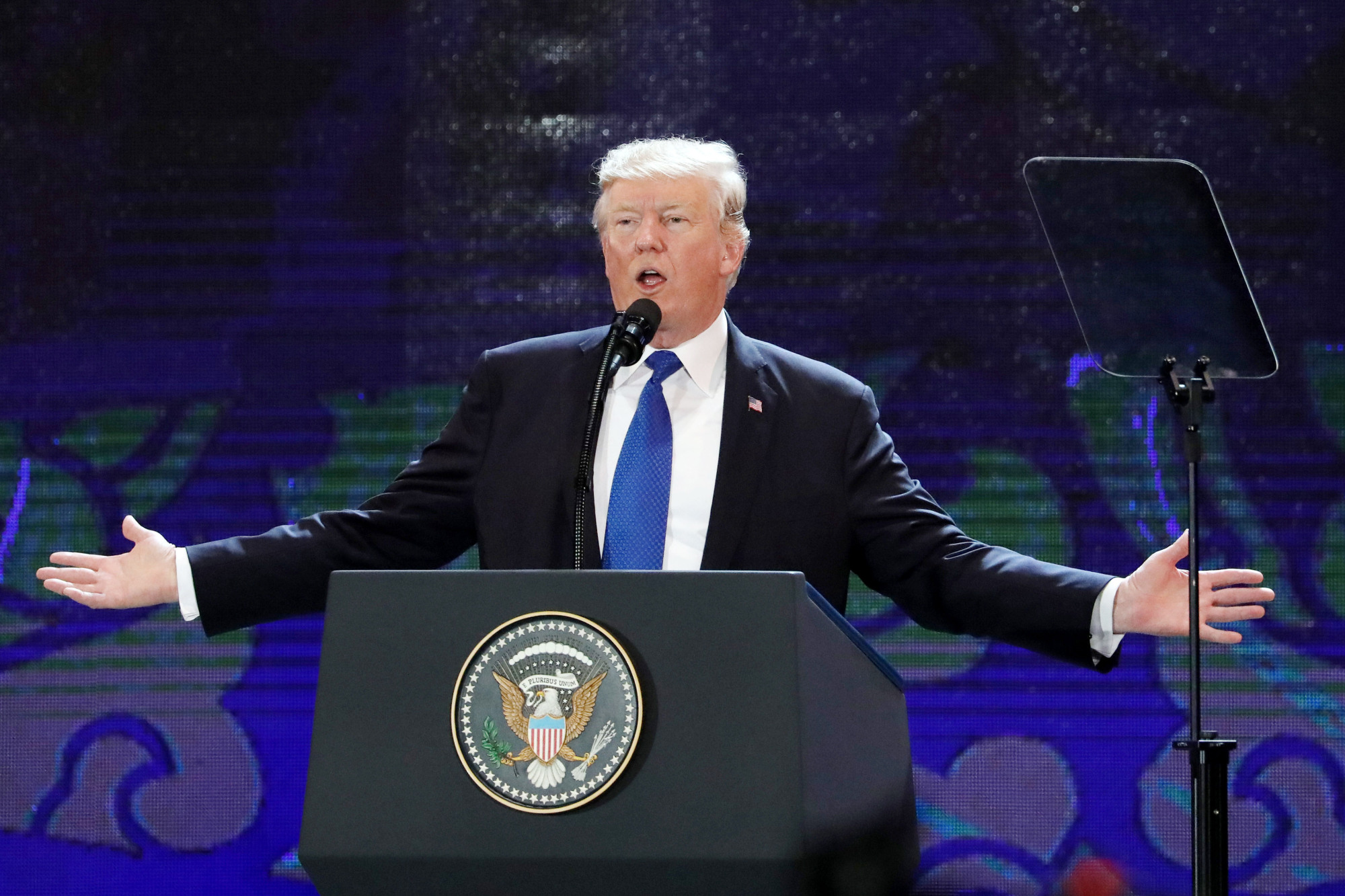 At the APEC summit in Danang, Vietnam in November 2017, President Donald Trump said the United States would no longer join multilateral trade deals but instead seek bilateral agreements, and only with countries that didn't try to exploit the U.S. | BLOOMBERG