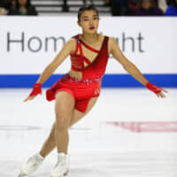 Kaori Sakamoto finished fourth at Skate America last weekend and attributed her result to a lack of stamina and conditioning. | USA TODAY / VIA REUTERS