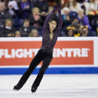 Two-time Olympic champion Yuzuru Hanyu won Skate Canada for the first time on Saturday with a dynamic performance. | AFP-JIJI