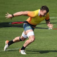 Australia\'s Jack Dempsey attends a training session at Arcs Urayasu Park in Urayasu, Chiba Prefecture, on Wednesday. | AFP-JIJI