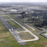 The operator of Narita International Airport is planning to extend runway B, shown in this photo taken in April last year. | KYODO