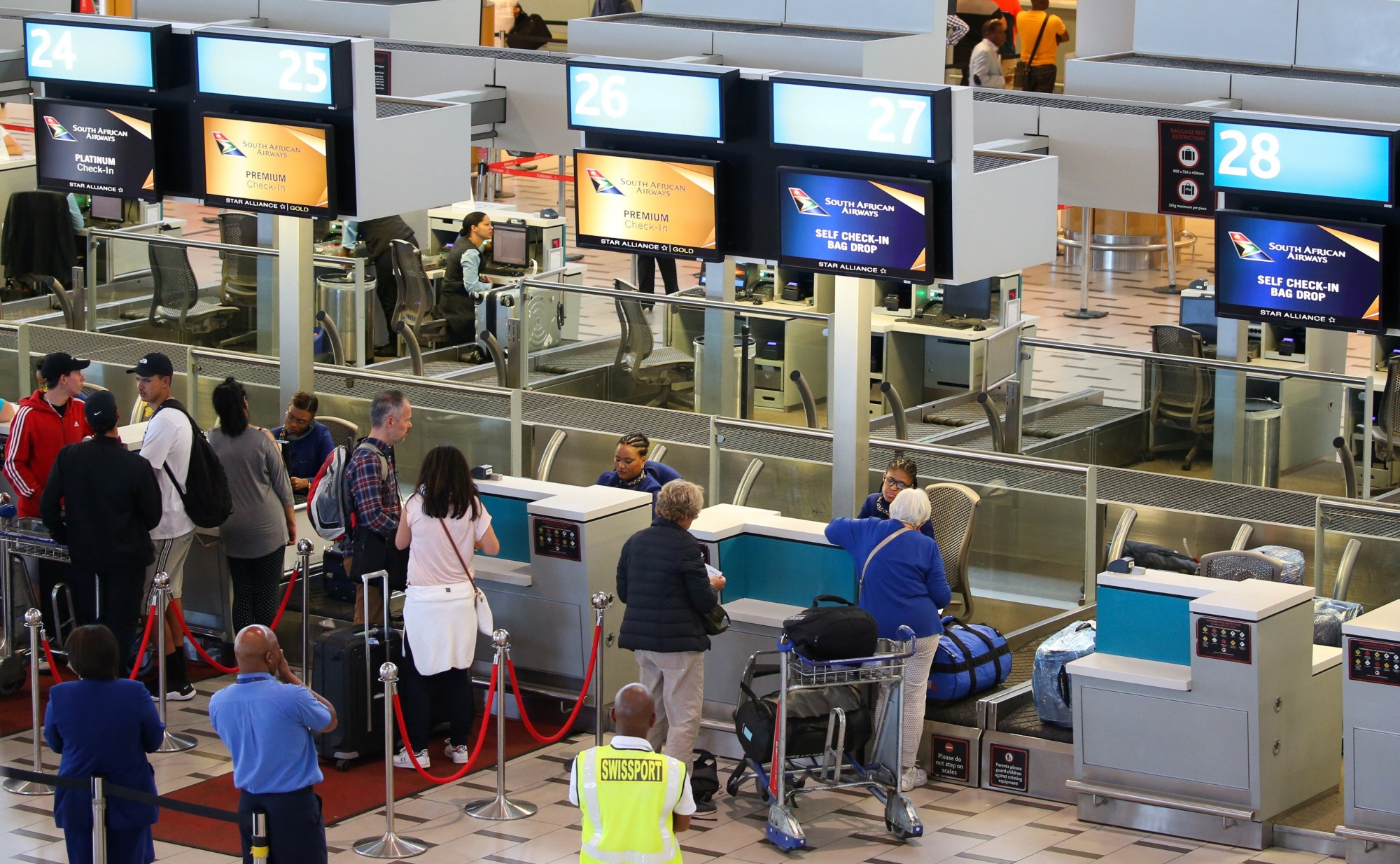 South african airways extra baggage cost clearance