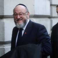 Rabbi Ephraim Mirvis, Britain\'s chief rabbi, has criticized Labour leader Jeremy Corbyn, saying he has failed to eliminate anti-Semitism from the party. | REUTERS