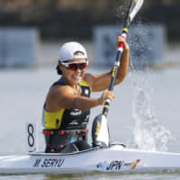 Canoeist Monika Seryu finishes fifth at the Paracanoe World Championships in August in Szeged, Hungary, earning a spot in the 2020 Paralympic Games. | KYODO