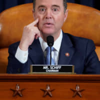 House Intelligence Committee Chairman Adam Schiff speaks Nov. 15 during a House Intelligence Committee hearing featuring the testimony of Marie Yovanovitch, former U.S. ambassador to Ukraine, as part of the impeachment inquiry into U.S. President Donald Trump. | REUTERS