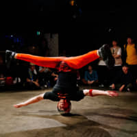 A break dancer performs at the Vibration Urbaines Japan Cypher qualifier in Tokyo in July. | DAN SZPARA
