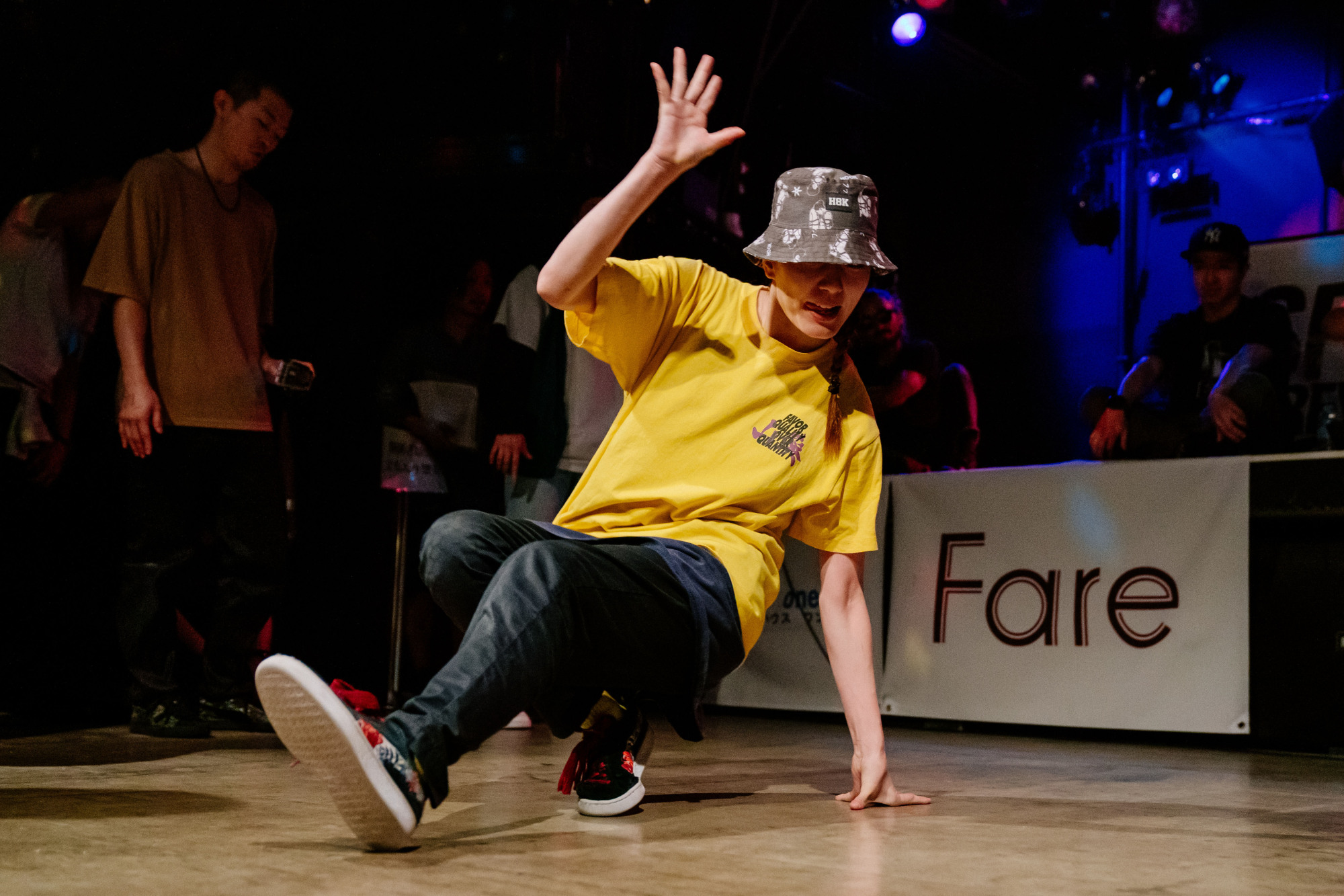 A break dancer performs at the Vibration Urbaines Japan Cypher qualifier in Tokyo in July. | DAN SZPARA