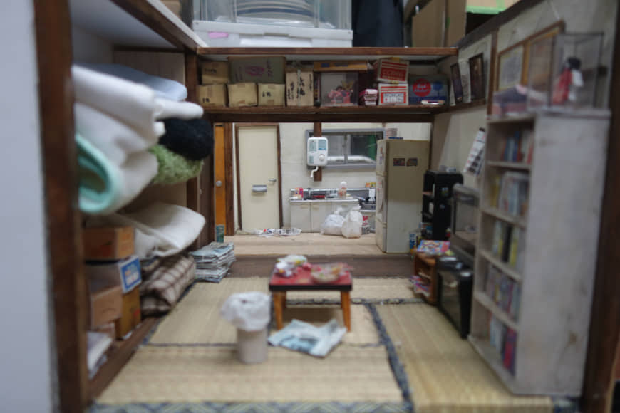 Miyu Kojima's models are interpretations of rooms cleaned by the company she works for. | ALEX MARTIN.