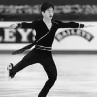 Masakazu Kagiyama, seen in a March 1994 file photo at the World Figure Skating Championships at Makuhari Messe in Chiba, competed at the 1992 and 1994 Olympics. | KYODO