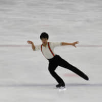 Yuma Kagiyama dominated the men\'s competition at the Japan Junior Championships with a total score of 251.01 points at Shin-Yokohama Skate Center. | RISA TANAKA
