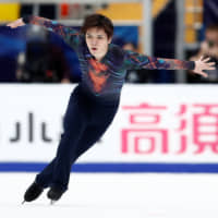 Shoma Uno competes in the men\'s short program at the Cup of Russia on Friday in Moscow. | REUTERS