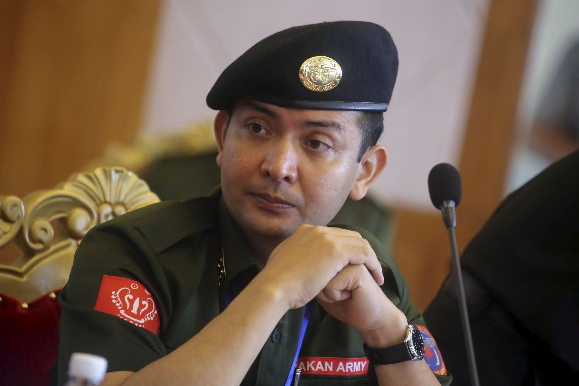 Tun Myat Naing, commander-in-chief of the Arakan Army, in Myanmar's Shan State, is seen in 2015. | REUTERS