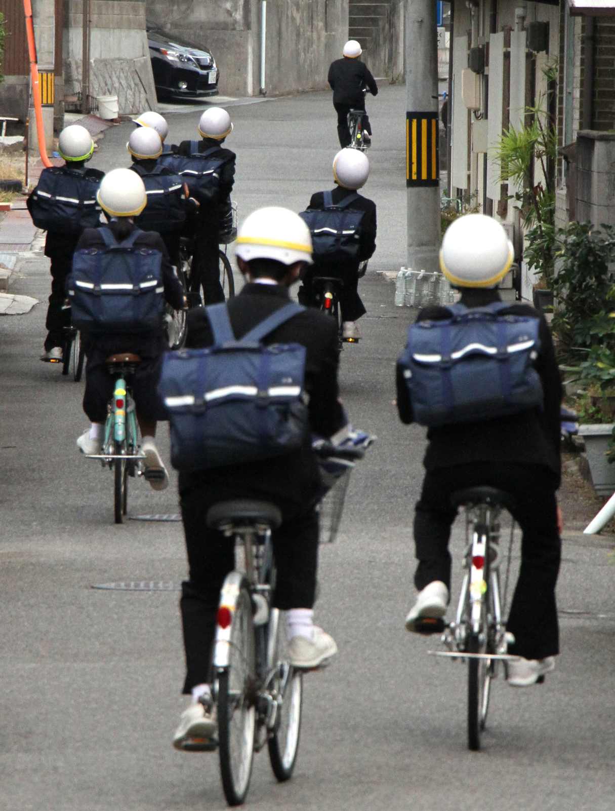 Japanese bike shop helmet