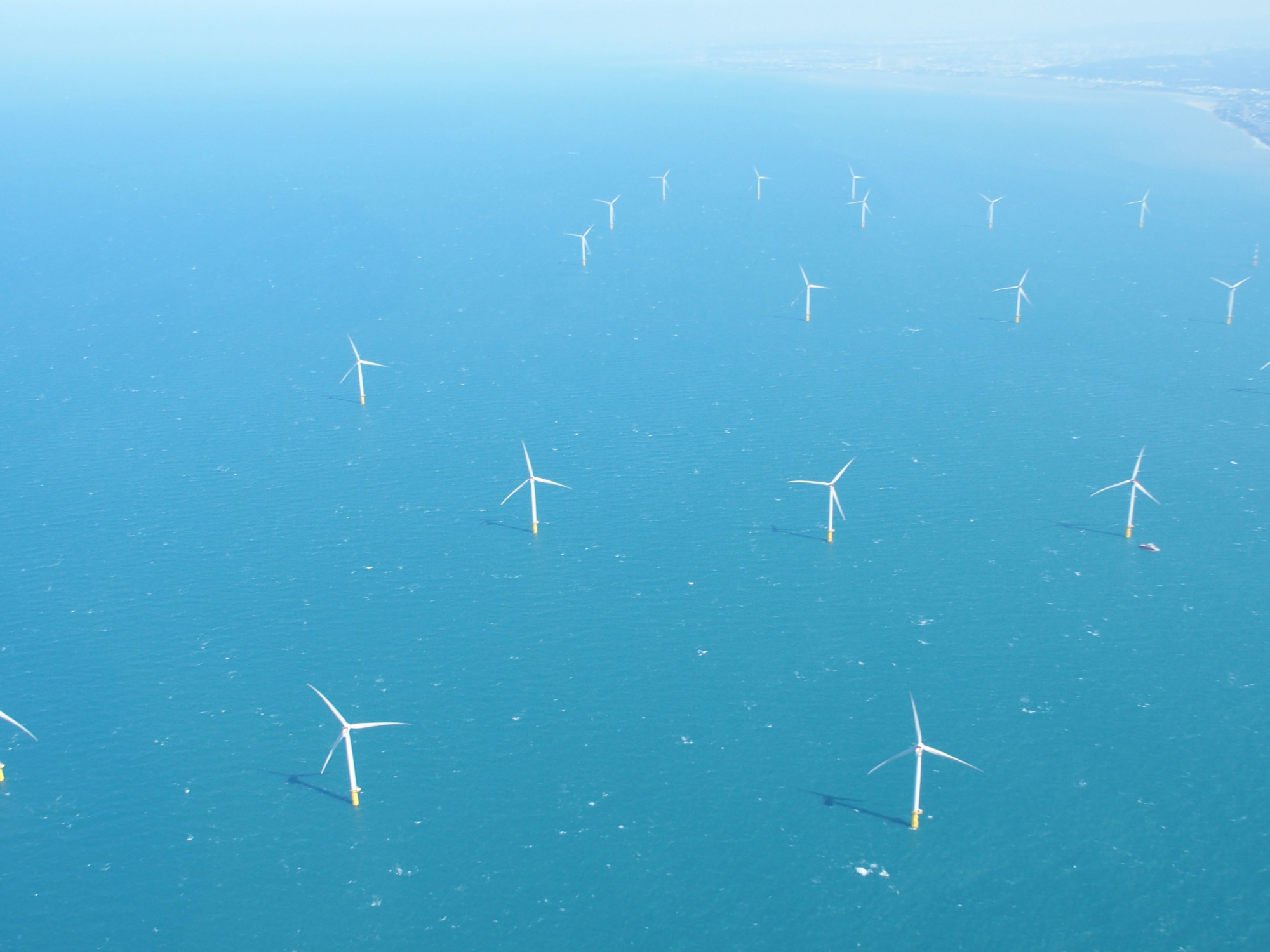 Wind turbines at the Formosa 1 Offshore Wind Project in Taiwan | JERA CO.