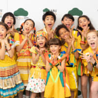Best of friends: (From left) Foorin\'s Ririko, Takeru, Moeno, Chise and Hyuga, and Foorin team E\'s Clara, Corban, Len, Jasmine and Evangeline warmed up for this year\'s \"Kohaku Uta Gassen\" with an appearance at the Asia-Pacific Broadcasting Union Television Song Festival. | AP