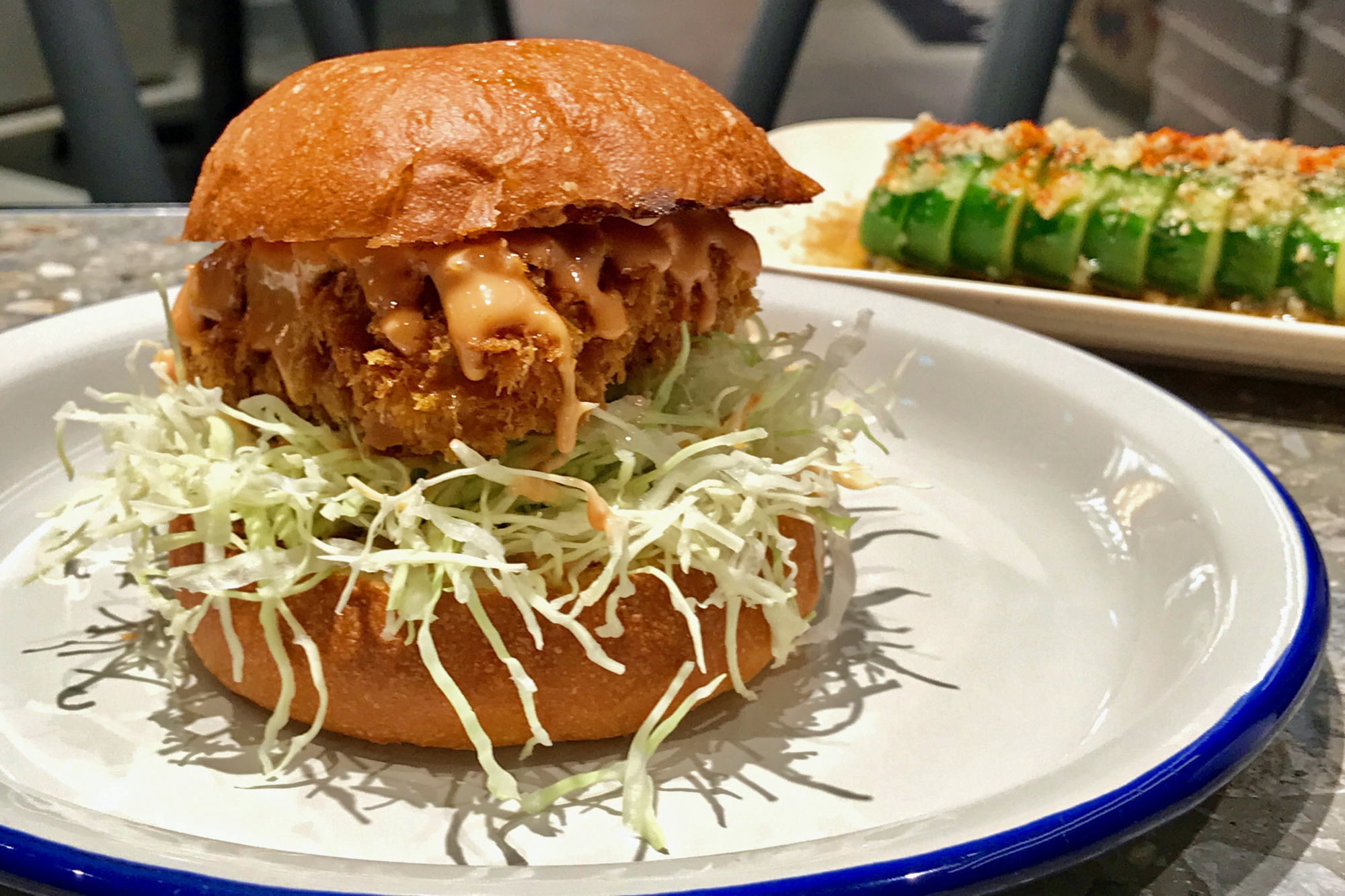 Fresh classic: To mark its rebirth, Delifucious has added a tuna cutlet burger to its menu. | ROBBIE SWINNERTON
