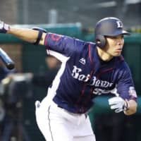 Longtime Seibu Lions star Shogo Akiyama, seen in an August 2017 file photo, is on the verge of joining the Cincinnati Reds. | KYODO