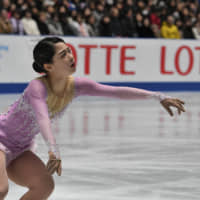 Yuhana Yokoi climbed from ninth after the short program to finish in fifth place on Saturday. | RISA TANAKA