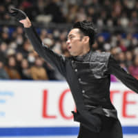 Daisuke Takahashi performs his free skate during the Japan Championships, his final competition as a singles skater, on Sunday. | RISA TANAKA
