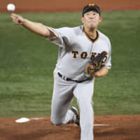 Veteran hurler Shun Yamaguchi, who went 15-4 for the Yomiuri Giants this year, led the Central League in strikeouts (188). | KYODO