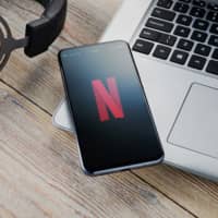 The Netflix logo is displayed on the screen of a smartphone. | PHOTOGRAPHER: FUTURE PUBLISHING/